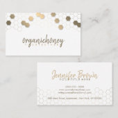 Carte De Visite Apière de la ferme d'abeilles (Devant / Derrière)