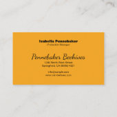 Carte De Visite Apière de la ruche de nid d'abeille (Dos)