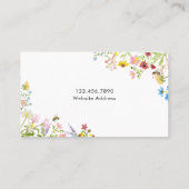 Carte De Visite Apière Fleur sauvage Abee aquarelle (Dos)