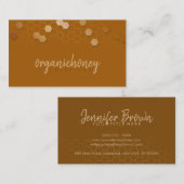 Carte De Visite Apière glam Gold Honeypeb (Devant / Derrière)