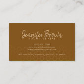 Carte De Visite Apière glam Gold Honeypeb (Dos)