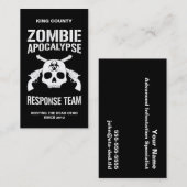 Carte De Visite Apocalypse de zombi (Devant / Derrière)