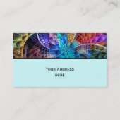 Carte De Visite Apophyse Abstraite Fractale X + votre texte (Dos)