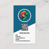 Carte De Visite App Developer - Blue (Dos)