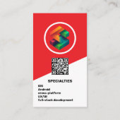 Carte De Visite App Developer - Red (Dos)