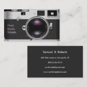Carte De Visite Appareil-photo de photo (Devant / Derrière)