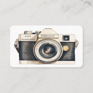 Carte De Visite Appareil photo reflex illustré Photographe profess