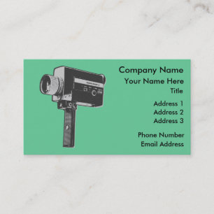 Carte De Visite Appareil photo Super 8 Pop Art
