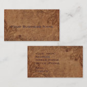Carte De Visite Apparence en cuir intégrée (Devant / Derrière)