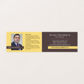 Carte De Visite Appel d'affaires, logo/photo, affaires et finances (Intérieur déplié)