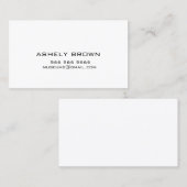 Carte de visite appelant (Devant / Derrière)