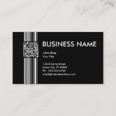 Carte De Visite appelant le code de qr (couleur personnalisable) (Dos)