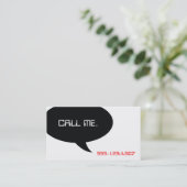 Carte De Visite Appelez-moi (Debout devant)