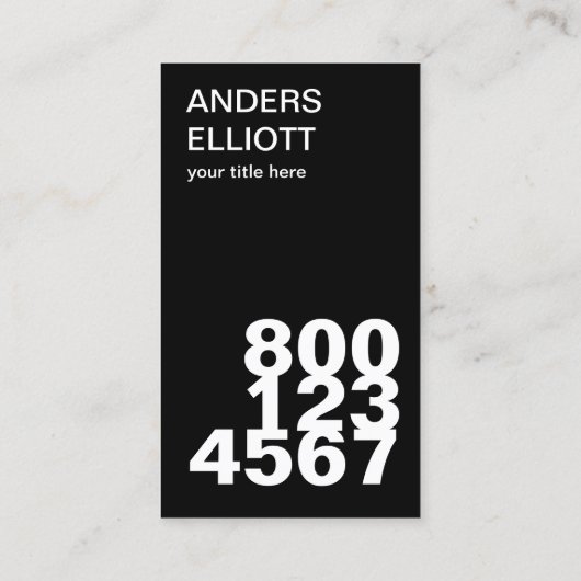 Carte De Visite appelez-moi. (Dos)