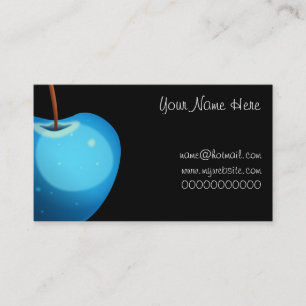Carte De Visite Apple bleu, votre nom ici, name@hotmail.comwww..