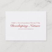 Carte De Visite Apple Blossom #P0356 Mini impression (Dos)