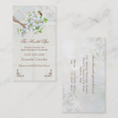 Carte De Visite Apple fleurissent et le spa de santé d'abeille (Devant / Derrière)