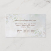 Carte De Visite Apple fleurissent et le spa de santé d'abeille (Dos)