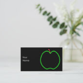 Carte De Visite Apple noir, rouge et vert conçoivent (Debout devant)
