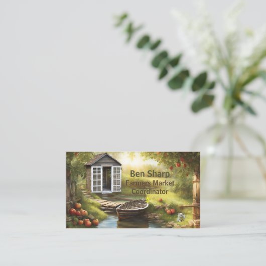 Carte De Visite Apple Orchard (Debout devant)