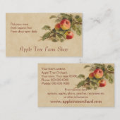 Carte De Visite Apple portent des fruits des ventes (Devant / Derrière)