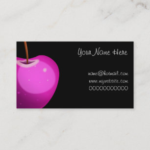 Carte De Visite Apple rose, votre nom ici, name@hotmail.comwww..