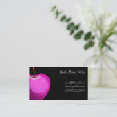 Carte De Visite Apple rose, votre nom ici, name@hotmail.comwww.. (Debout devant)