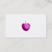 Carte De Visite Apple rose, votre nom ici, name@hotmail.comwww.. (Dos)