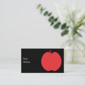 Carte De Visite Apple rouge (Debout devant)