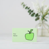 Carte De Visite Apple vert (Debout devant)