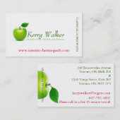 Carte De Visite Apple vert (Devant / Derrière)