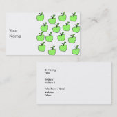 Carte De Visite Apple vert modèlent (Devant / Derrière)
