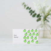 Carte De Visite Apple vert modèlent (Debout devant)