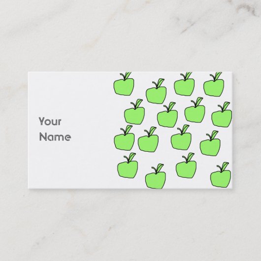 Carte De Visite Apple vert modèlent (Devant)