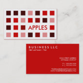 Carte De Visite APPLES (carrés mod) (Devant / Derrière)