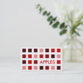 Carte De Visite APPLES (carrés mod) (Debout devant)