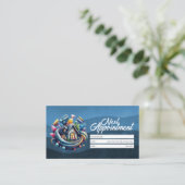 Carte De Visite Appointment Reminder House Cleaning Housekeeping (Debout devant)