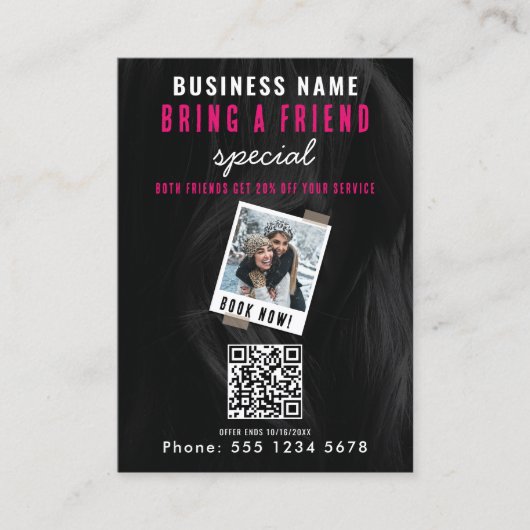 Carte De Visite Apporter une vente d'ami Référer une réservation d (Devant)