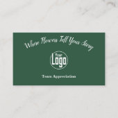 Carte De Visite Appréciation de l'équipe : Florist Shop Merci (Devant)