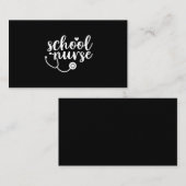 Carte De Visite Appréciation des infirmières de l'école mignonne (Devant / Derrière)