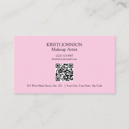 Carte De Visite Appréciation du client de code QR simple Fidélité (Dos)