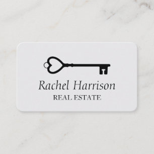 Carte De Visite Appréciation du concepteur de l'immobilier à clé v