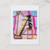 Carte De Visite Apprendre À Jouer La Harpe (Dos)