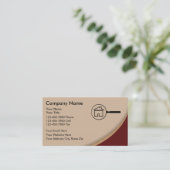 Carte De Visite Apprenti immobilier (Debout devant)