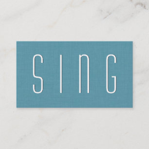 Carte De Visite Apprentissage Aqua VOICE Style simple V38B