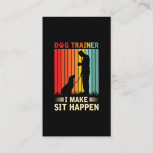 Carte De Visite Apprentissage de l'agilité des chiens Femmes Homme