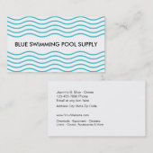 Carte De Visite Approvisionnement en piscine (Devant / Derrière)