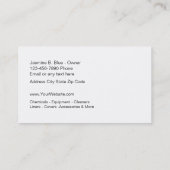 Carte De Visite Approvisionnement en piscine (Dos)