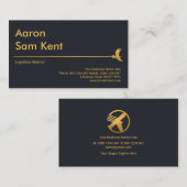 Carte De Visite Approvisionnement logistique bleu global de la lig (Devant / Derrière)