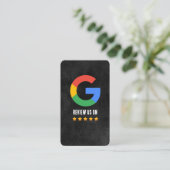 Carte De Visite Appuyez pour examiner le code QR de l'avis Google (Debout devant)